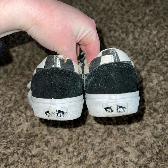 Vans Low Top Checkered W Bees Sneakers Size 5.5 - Picture 5 of 9